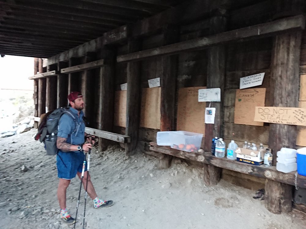 Trail Magic below the I-10.