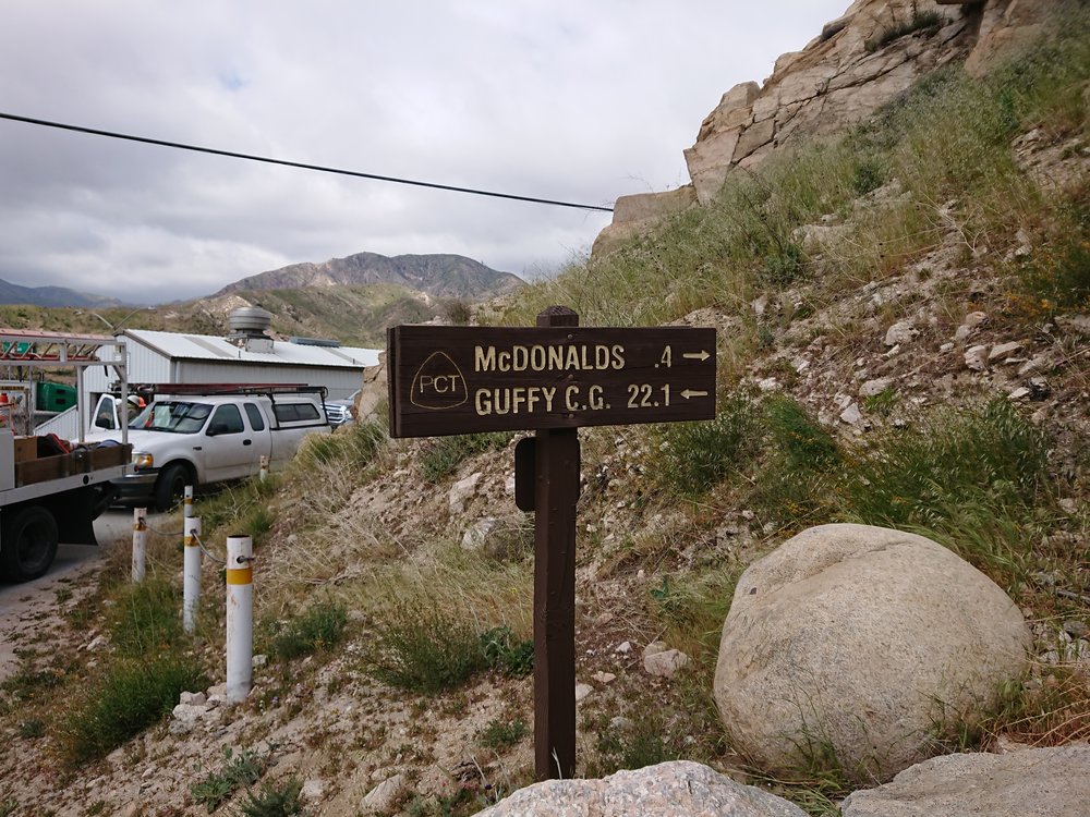 Only 0.4 miles to McDonald’s, guess where we are going.