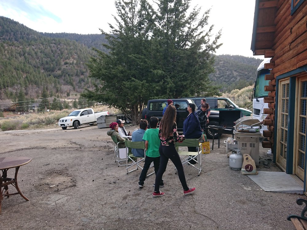 Getting ready for the barbeque.