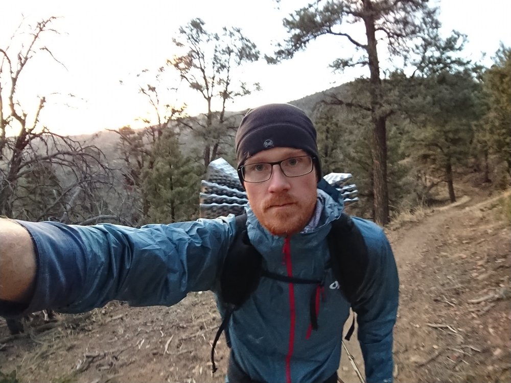 Early morning hiking to make it to Big Bear.