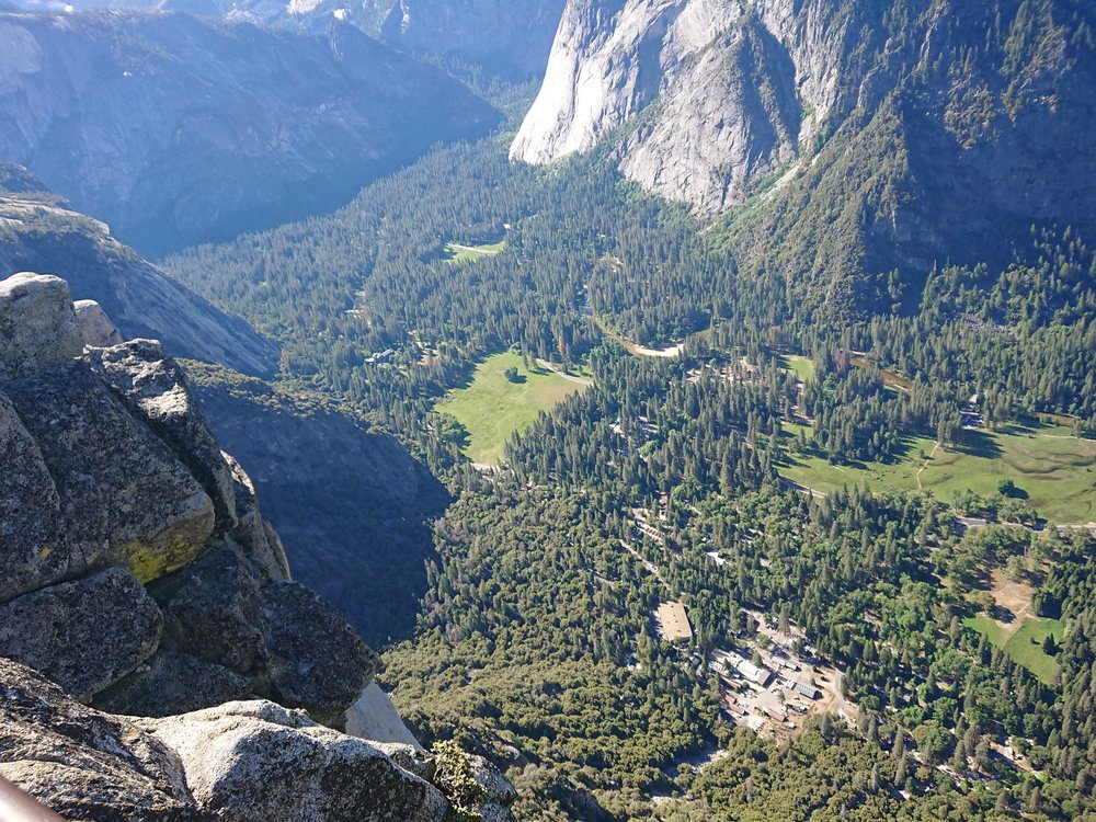 The valley is quite far away after all the climbing