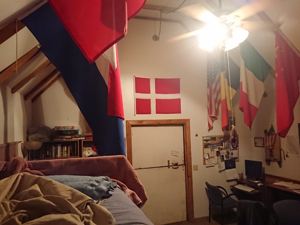 The Danish flag made me feel at home
