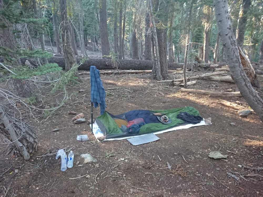 My camp for the night, I use the bivy every night now it seems because of the bugs