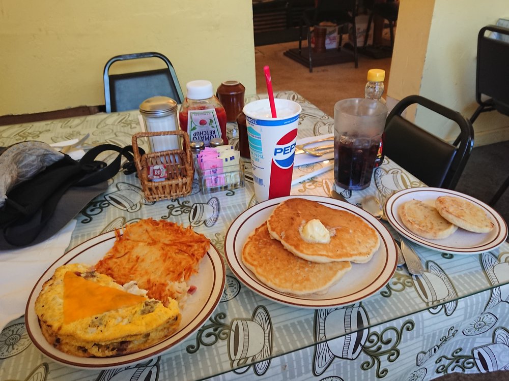 I had a lot of food at the Cafe!