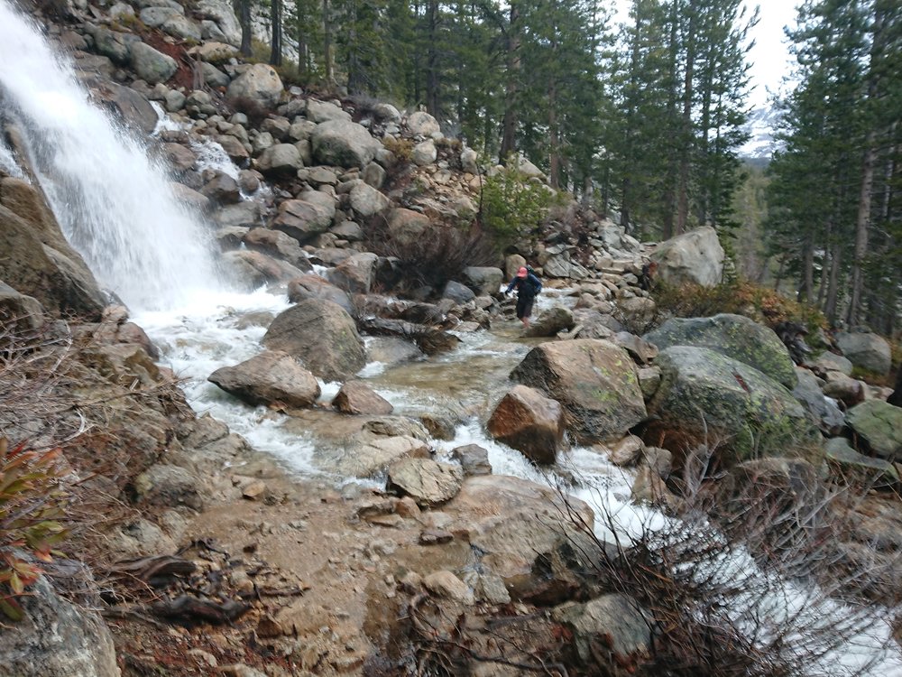  Second stream crossing of the day which had a nice waterfall 