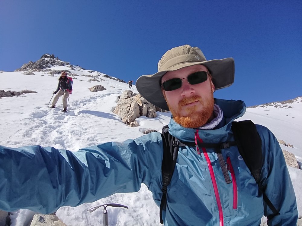 Making our way down the pass