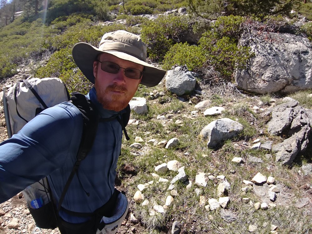 Selfie with the 800 miles marker