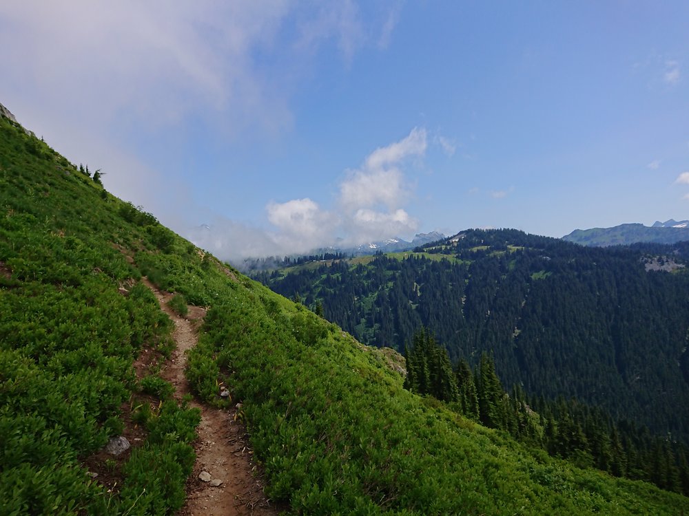 The clouds did clear and suddenly I had beautiful views