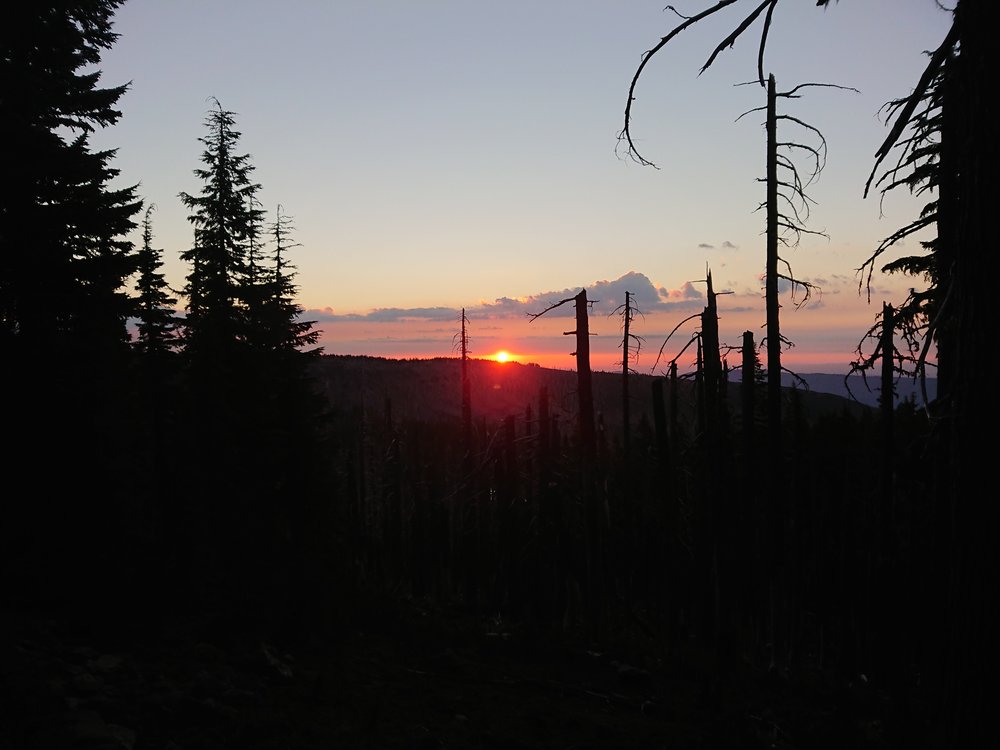 The day had an amazing red sunrise