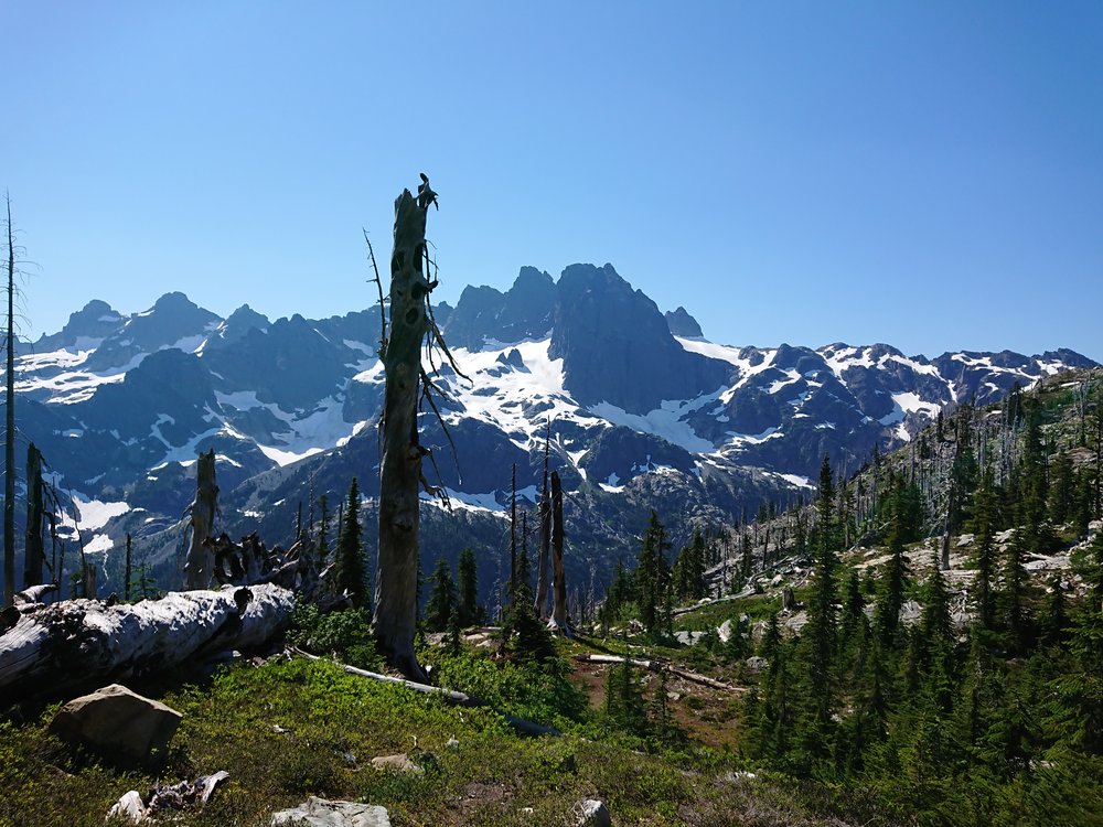 Good views at the top of the second big climb